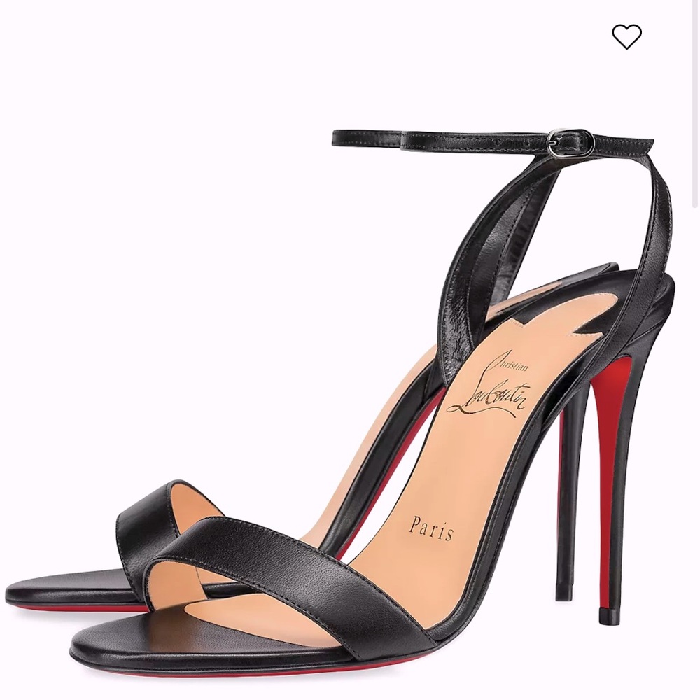 AUTHENTIC Louboutin Loubigirl Leather Strappy Heels